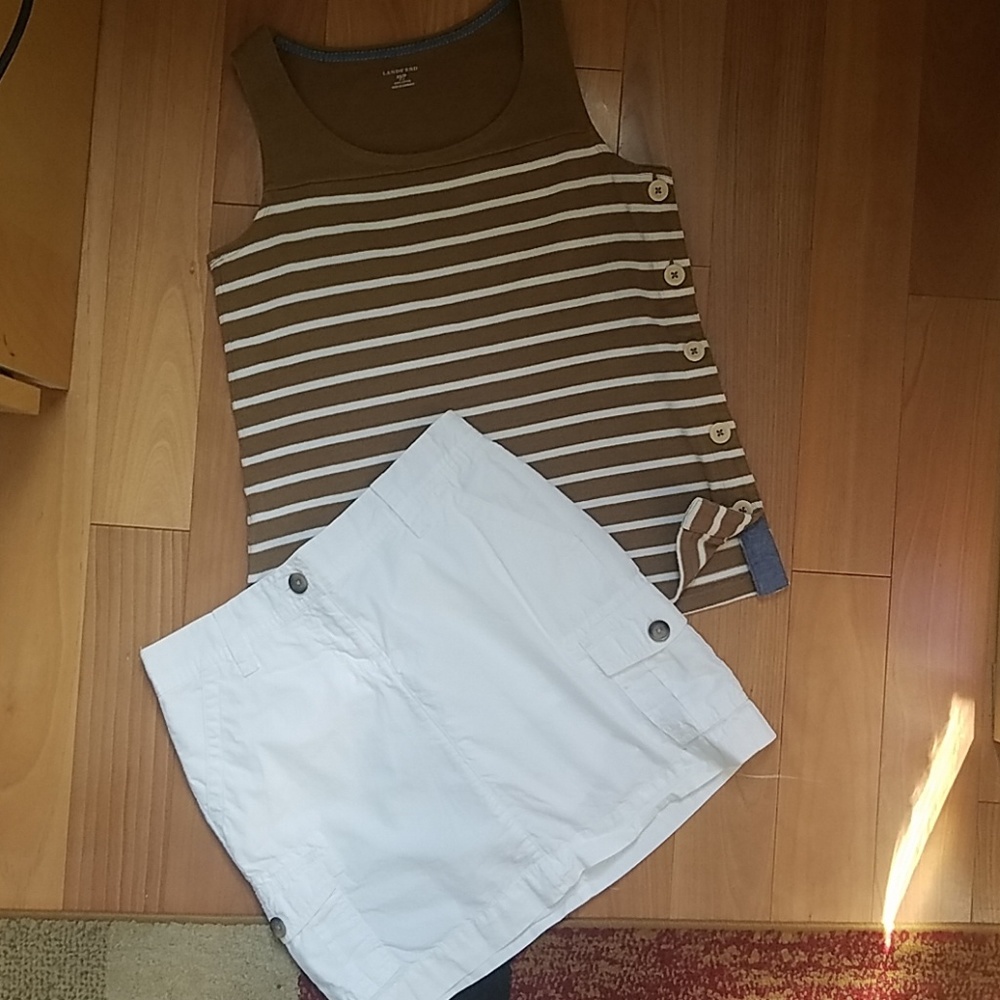Lands End cargo skirt